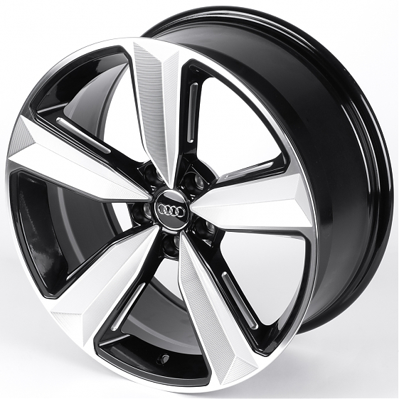 Литые диски 82091 Audi IVF-3056-CT508 19 J8.5 ET30 5x112 66.45 чёрный + полированные спицы: Фото 6