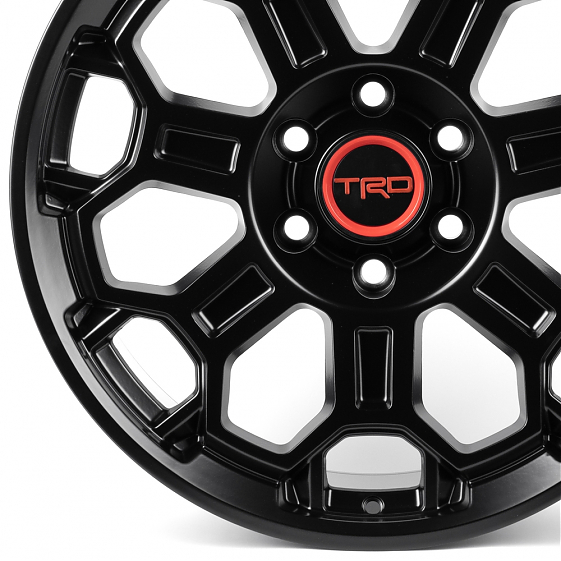 Литые диски 82545 TRD FA672 20 J9 ET12 6x139.7 106.1 чёрный матовый: Фото 2
