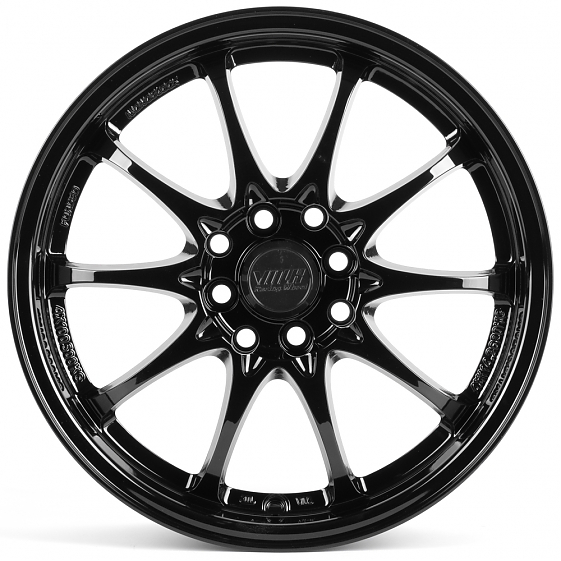 Литые диски 82010 Rays 10843-DS305 16 J7 ET35 4x100/4x114.3 73.1 чёрный глянцевый: Фото 1