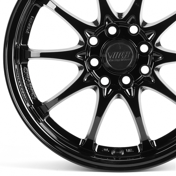 Литые диски 82010 Rays 10843-DS305 16 J7 ET35 4x100/4x114.3 73.1 чёрный глянцевый: Фото 2