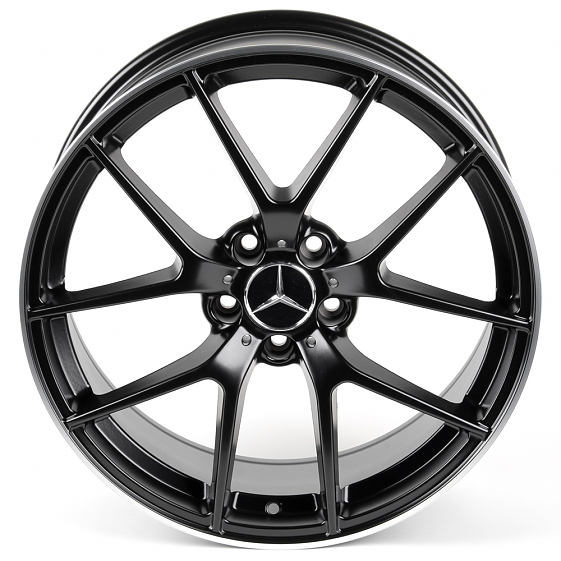 Литые диски 81005 Mercedes-Benz CS255-231294-10 19 J8 ET35 5x112 66.6 чёрный матовый + полированный : Фото 3