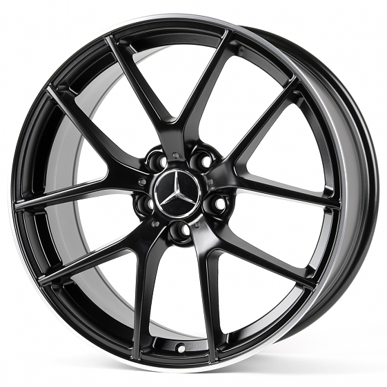 Литые диски 81005 Mercedes-Benz CS255-231294-10 19 J8 ET35 5x112 66.6 чёрный матовый + полированный : Фото 4