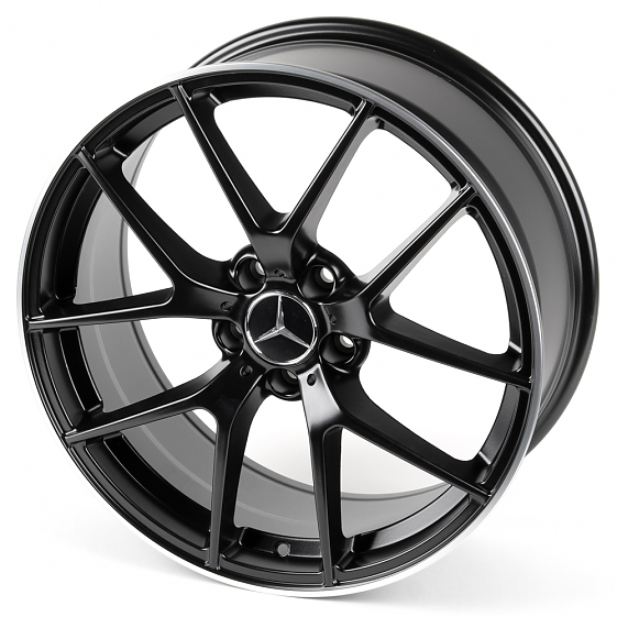 Литые диски 81005 Mercedes-Benz CS255-231294-10 19 J8 ET35 5x112 66.6 чёрный матовый + полированный : Фото 5
