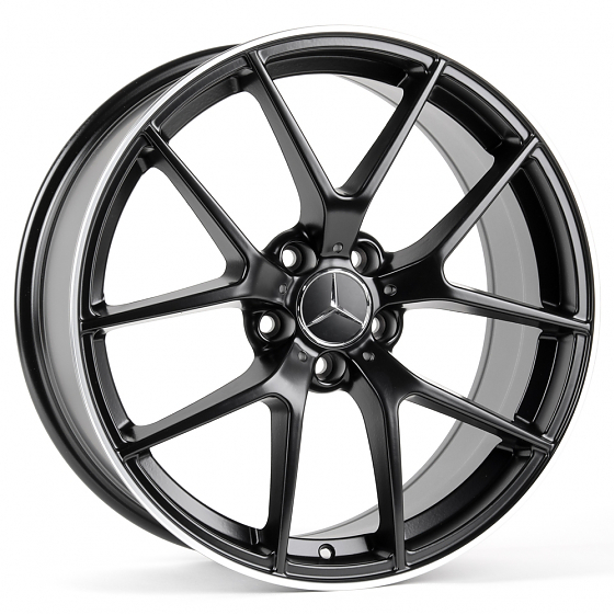 Литые диски 81005 Mercedes-Benz CS255-231294-10 19 J8 ET35 5x112 66.6 чёрный матовый + полированный : Фото 6
