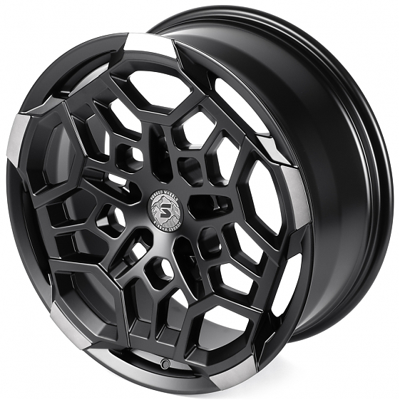 Кованые диски H250917P SKILL SV171-CS411 20 J8.5 ET20 5x127 71.5 чёрный матовый + полировка + тёмный: Фото 13