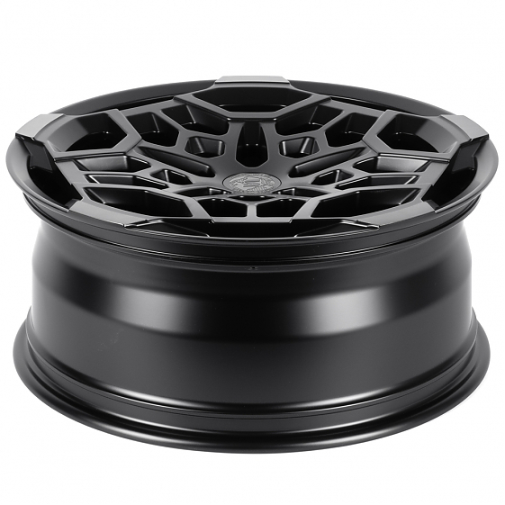 Кованые диски H250917P SKILL SV171-CS411 20 J8.5 ET20 5x127 71.5 чёрный матовый + полировка + тёмный: Фото 14