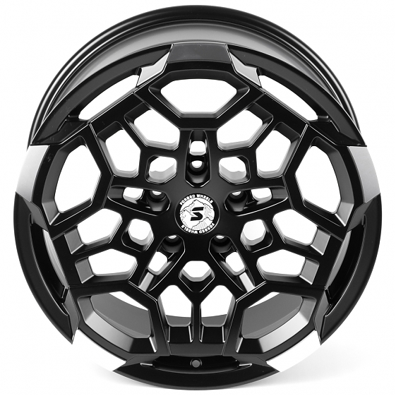Кованые диски H260612W SKILL SV171-SK333 20 J9 ET25 5x127 71.5 чёрный матовый + полировка: Фото 3