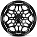 Кованые диски H251129B SKILL SV171-SK363 22 J9 ET19 6x139.7 77.8 чёрный матовый + полировка + тёмный