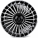 Кованые диски H260130P SKILL SV171-SB593 22 J9 ET28 6x139.7 78.1 чёрный глянцевый + полированные спи