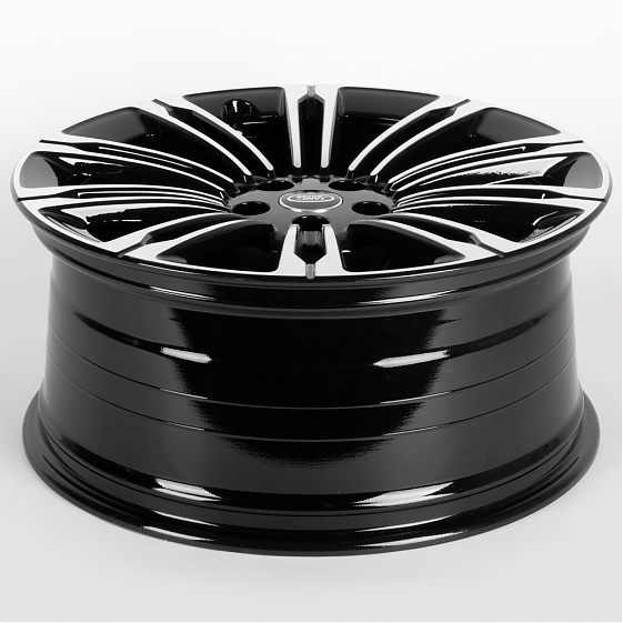 Литые диски 81568 Land Rover 1253X-SL087 21 J9.5 ET42.5 5x120 72.6 чёрный + полированные спицы: Фото 7
