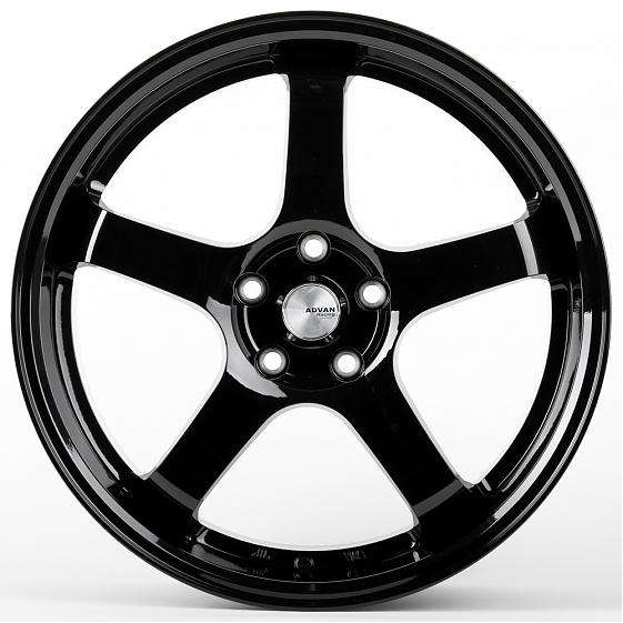 Литые диски 81112 Advan F0671-SB394 18 J8.5 ET35 5x112 66.6 чёрный глянцевый: Фото 1