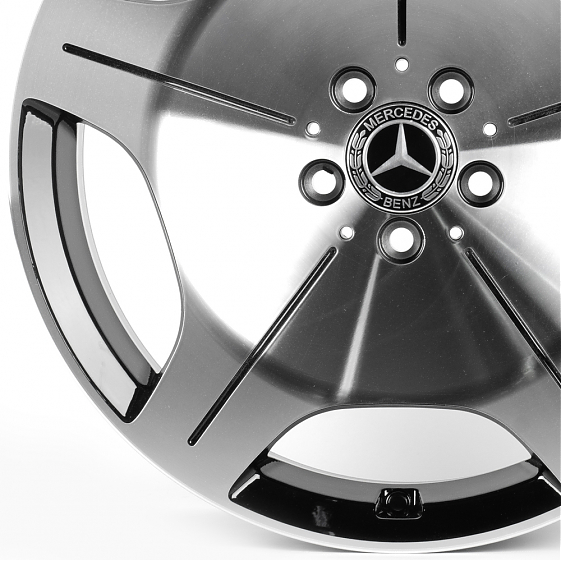 Литые диски 81716 Mercedes-Benz FC3069-SF087 19 J9.5 ET43 5x112 66.5 чёрный + полированные спицы: Фото 2