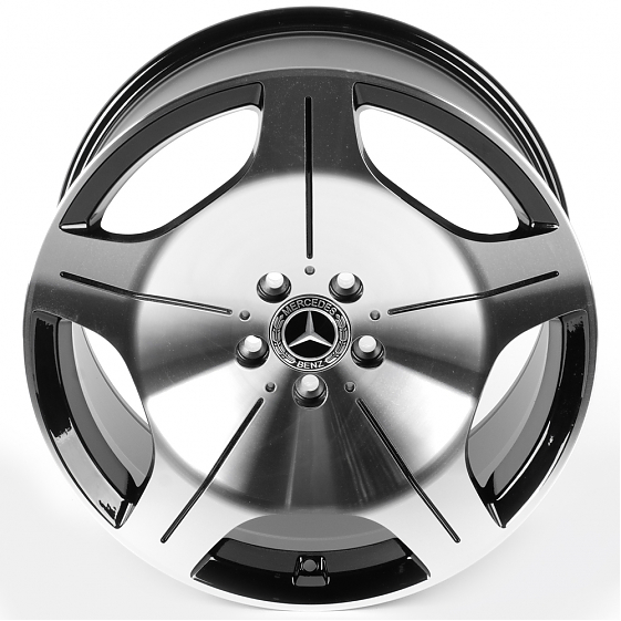 Литые диски 81716 Mercedes-Benz FC3069-SF087 19 J9.5 ET43 5x112 66.5 чёрный + полированные спицы: Фото 3