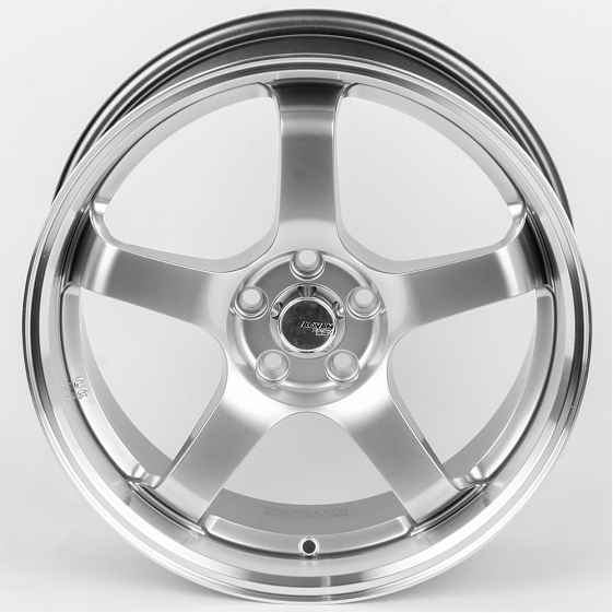 Литые диски 80617 Advan F144-SV272 17 J7.5 ET35 5x100 73.1 серебро тёмное + полированный обод: Фото 3