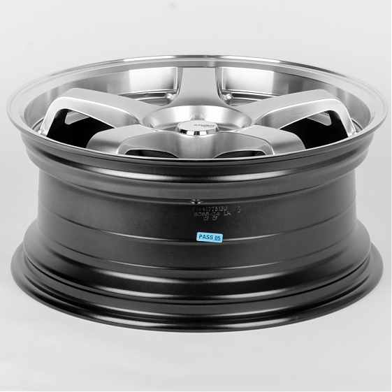 Литые диски 80617 Advan F144-SV272 17 J7.5 ET35 5x100 73.1 серебро тёмное + полированный обод: Фото 7