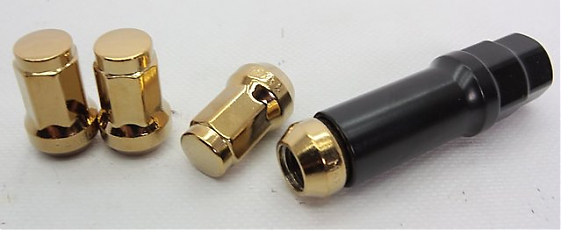 Гайка 60013 Wheel Lock 7 граней конус 12x1,25 33mm золото 19/21: Фото 3