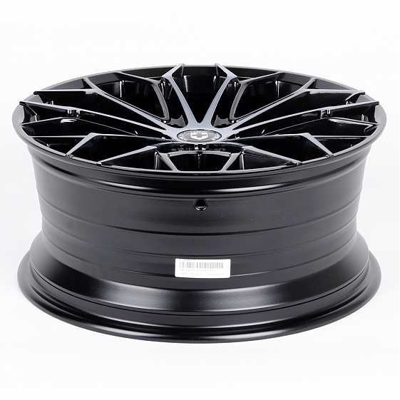 Литые диски 80717 HRE BY02-CS242 18 J8 ET35 5x114.3 73.1 чёрный глянцевый + полированные спицы: Фото 6