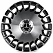 Кованые диски 0923-25 PTRACING FG338X-SV437 19 J9.5 ET43.5 5x112 66.5 чёрный + полированные спицы