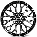 Кованые диски H260120D SKILL SV100-SK363 22 J9 ET19 6x139.7 77.8 чёрный глянцевый + полированные спи