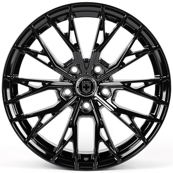 Литые диски 82469 HRE XF015 19 J8.5 ET35 5x112 66.45 чёрный глянцевый: Фото 1