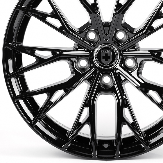 Литые диски 82469 HRE XF015 19 J8.5 ET35 5x112 66.45 чёрный глянцевый: Фото 2