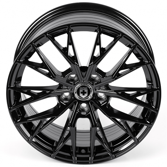 Литые диски 82469 HRE XF015 19 J8.5 ET35 5x112 66.45 чёрный глянцевый: Фото 3
