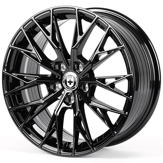 Литые диски 82469 HRE XF015 19 J8.5 ET35 5x112 66.45 чёрный глянцевый: Фото 5