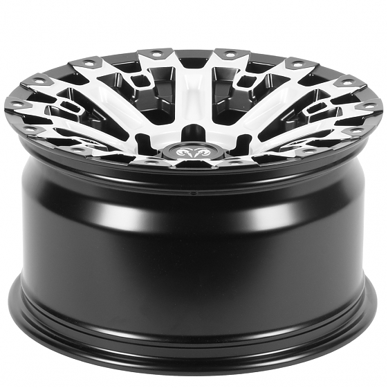 Кованые диски H260331B SKILL SV152-CS384 18 J10 ET10 6x139.7 77.8 чёрный матовый + белый: Фото 7