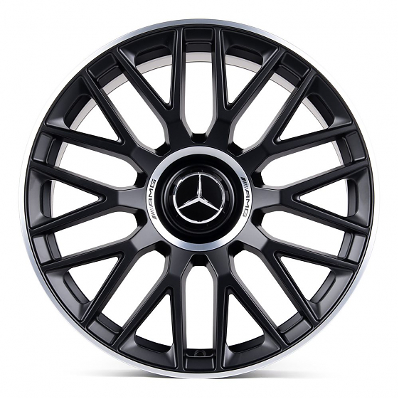 Кованые диски H231030SF SL420-SL064 19 J8.5 ET31 5x112 66.6 чёрный матовый + полированный обод: Фото 1