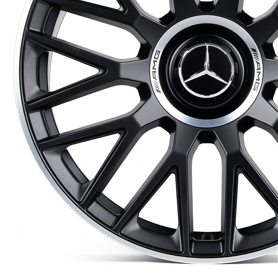 Кованые диски H231030SF SL420-SL064 19 J8.5 ET31 5x112 66.6 чёрный матовый + полированный обод: Фото 2
