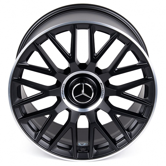 Кованые диски H231030SF SL420-SL064 19 J8.5 ET31 5x112 66.6 чёрный матовый + полированный обод: Фото 3