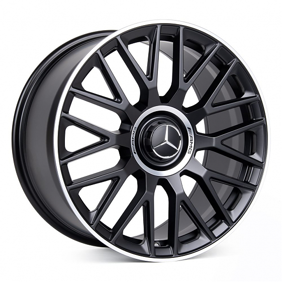 Кованые диски H231030SF SL420-SL064 19 J8.5 ET31 5x112 66.6 чёрный матовый + полированный обод: Фото 4