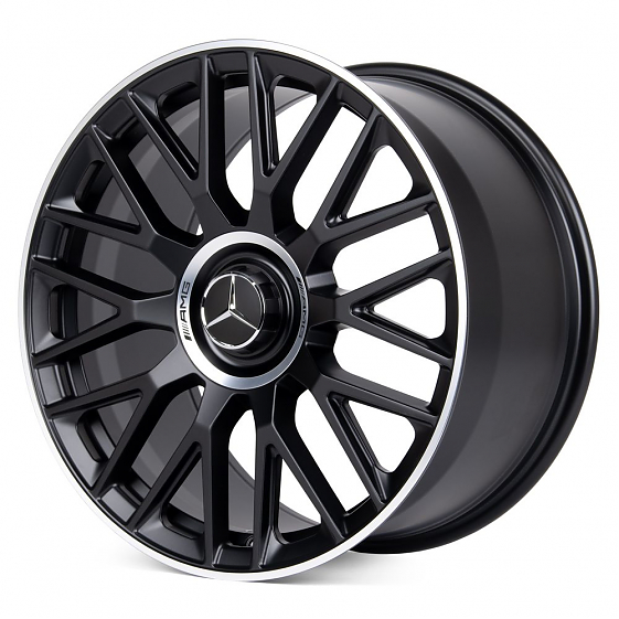 Кованые диски H231030SF SL420-SL064 19 J8.5 ET31 5x112 66.6 чёрный матовый + полированный обод: Фото 5