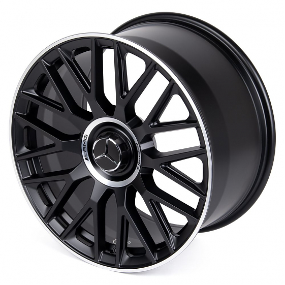Кованые диски H231030SF SL420-SL064 19 J8.5 ET31 5x112 66.6 чёрный матовый + полированный обод: Фото 6