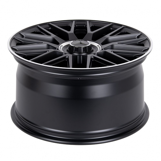 Кованые диски H231030SF SL420-SL064 19 J8.5 ET31 5x112 66.6 чёрный матовый + полированный обод: Фото 7