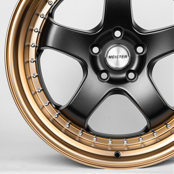 Литые диски 80288 Work JS1091-DS206 19 J9.5 ET22 5x114.3 73.1 чёрный + бронзовый обод: Фото 2