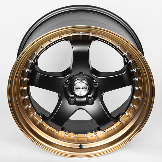 Литые диски 80288 Work JS1091-DS206 19 J9.5 ET22 5x114.3 73.1 чёрный + бронзовый обод: Фото 3