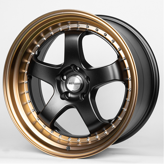 Литые диски 80288 Work JS1091-DS206 19 J9.5 ET22 5x114.3 73.1 чёрный + бронзовый обод: Фото 4