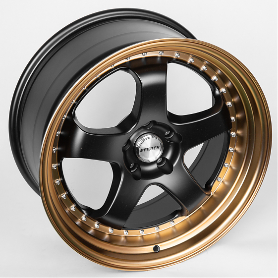 Литые диски 80288 Work JS1091-DS206 19 J9.5 ET22 5x114.3 73.1 чёрный + бронзовый обод: Фото 6