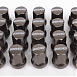 Комплект гаек 20034 Rays N084 конус 12x1,25 32mm серебро тёмное HEX 17
