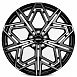 Кованые диски H231030C SKILL SL501-CT380 20 J9.5 ET45 5x114.3 64.1 чёрный глянцевый + полированные с