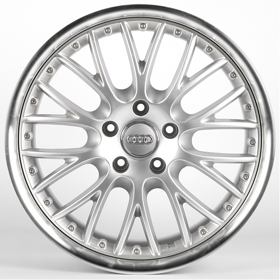 Литые диски 81520 Audi 1444L-SL077 20 J9.5 ET48 5x130 71.6 серебро + полированный обод: Фото 1