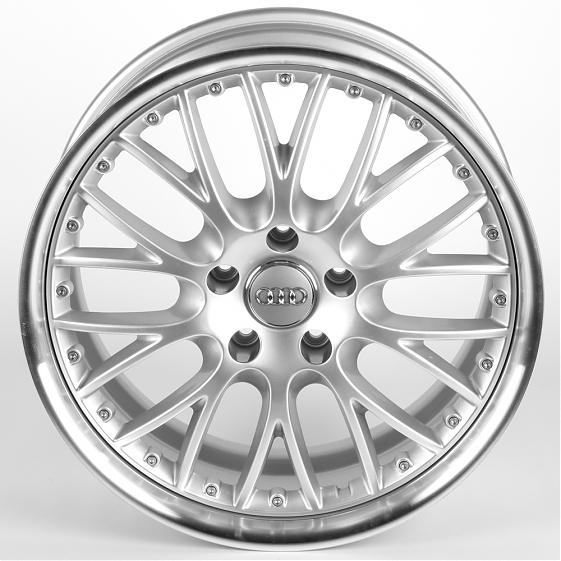 Литые диски 81520 Audi 1444L-SL077 20 J9.5 ET48 5x130 71.6 серебро + полированный обод: Фото 3