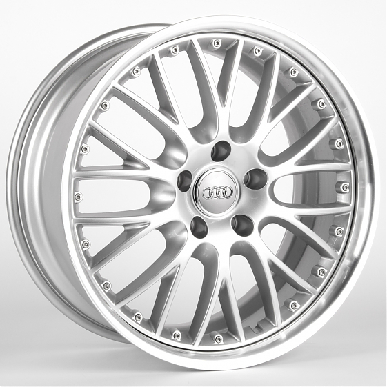 Литые диски 81520 Audi 1444L-SL077 20 J9.5 ET48 5x130 71.6 серебро + полированный обод: Фото 6