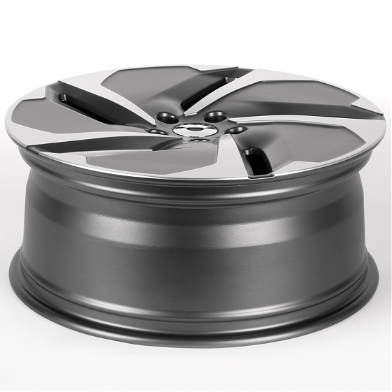 Литые диски 81821 NIO IVF-3113-SF100 20 J8.5 ET43 5x120 62.5 графит матовый + полированные спицы: Фото 7