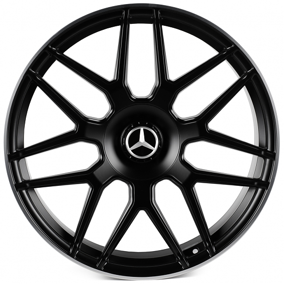 Кованые диски H241023B SKILL SL815-CT400 22 J10 ET36 5x130 84.1 чёрный матовый + полированный обод: Фото 1