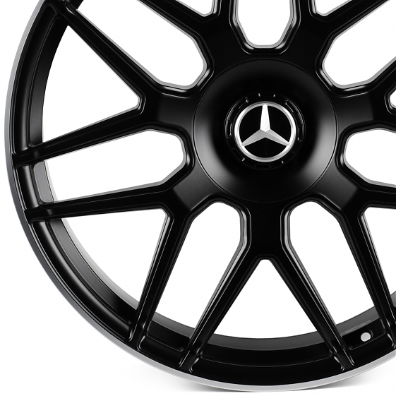 Кованые диски H241023B SKILL SL815-CT400 22 J10 ET36 5x130 84.1 чёрный матовый + полированный обод: Фото 2