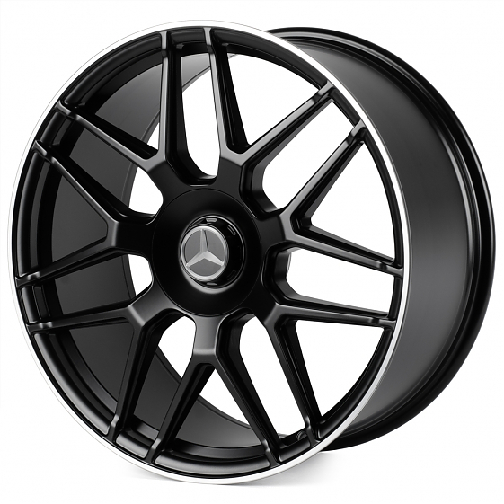 Кованые диски H241023B SKILL SL815-CT400 22 J10 ET36 5x130 84.1 чёрный матовый + полированный обод: Фото 4