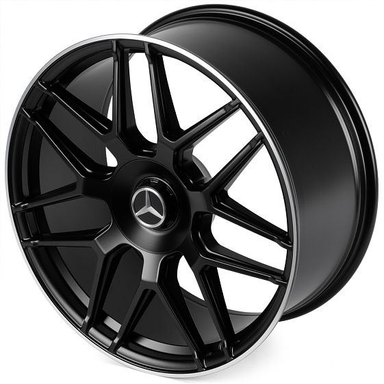 Кованые диски H241023B SKILL SL815-CT400 22 J10 ET36 5x130 84.1 чёрный матовый + полированный обод: Фото 5