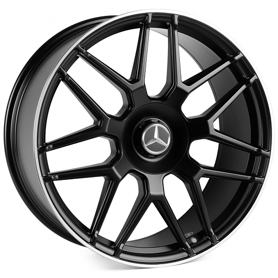 Кованые диски H241023B SKILL SL815-CT400 22 J10 ET36 5x130 84.1 чёрный матовый + полированный обод: Фото 6